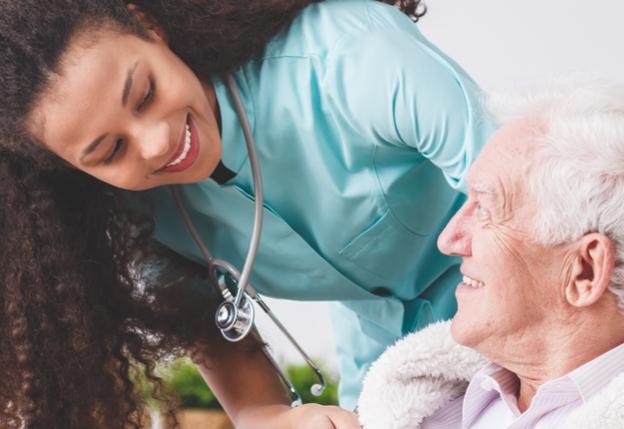 nurse with patient